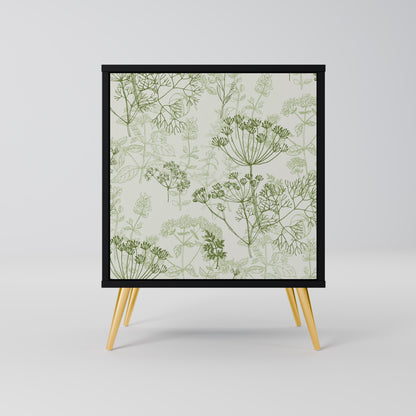 FENNEL BALDACHIN 1-Door Sideboard in Black Finish