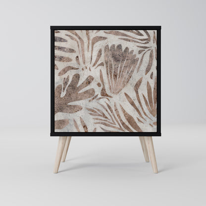 Credenza PASSING TIME a 1 anta con finitura nera