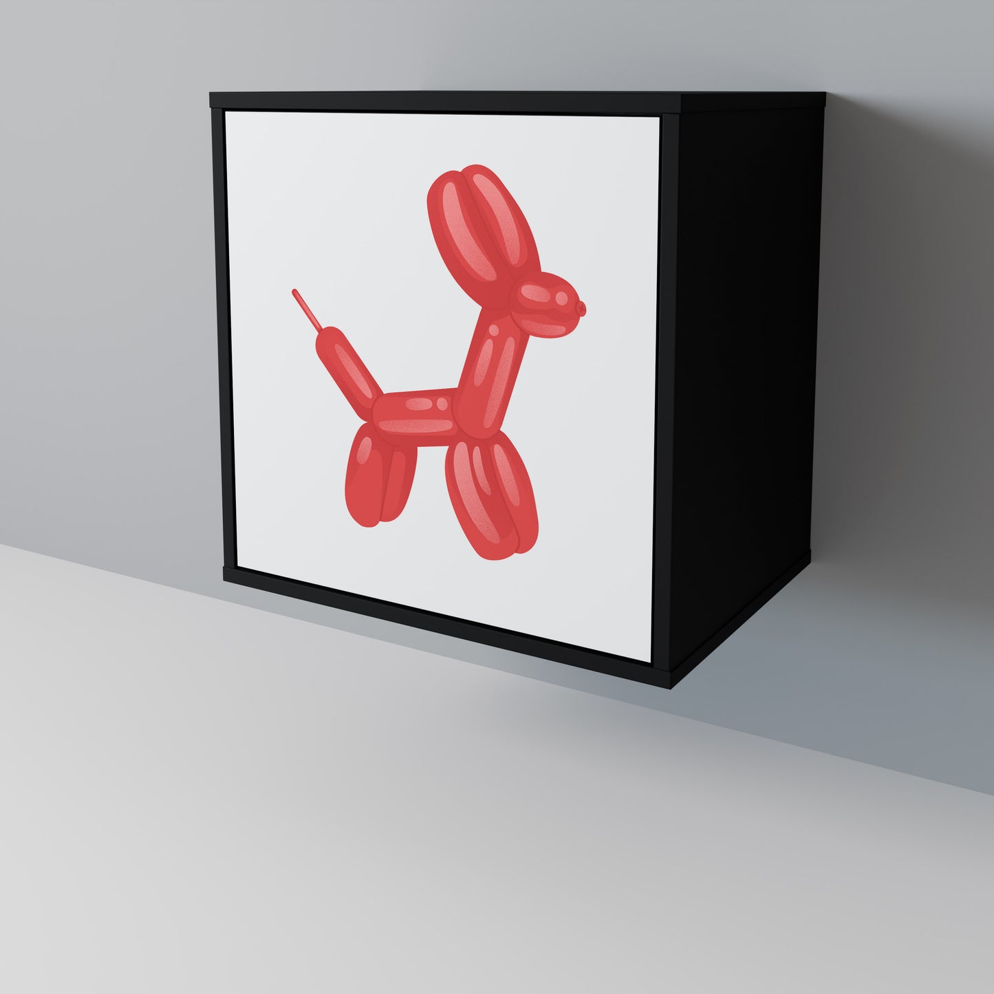 Credenza a 1 anta CHILDHOOD MEMORY con finitura nera