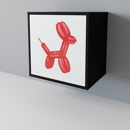 Credenza a 1 anta CHILDHOOD MEMORY con finitura nera