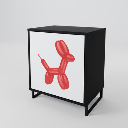 Credenza a 1 anta CHILDHOOD MEMORY con finitura nera