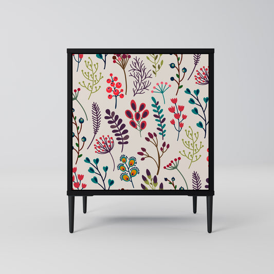 Credenza AUTUMN SUNDRIES a 1 anta con finitura nera