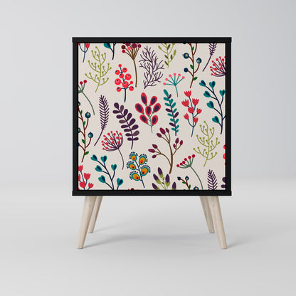 AUTUMN SUNDRIES 1-Door Sideboard in Black Finish