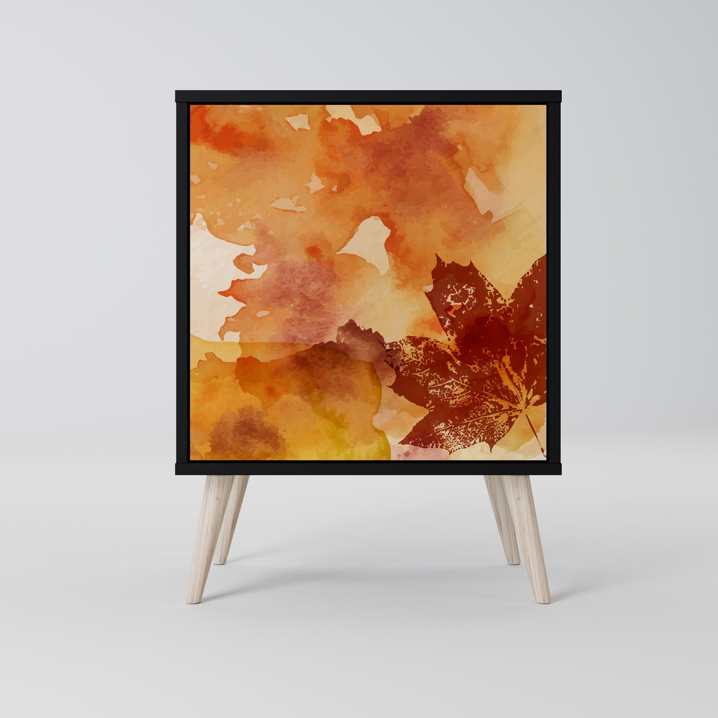 Credenza TRACES OF AUTUMN a 1 anta con finitura nera