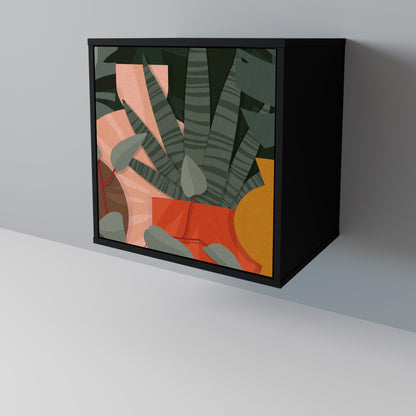 Credenza TROPICAL COMPOSITION a 1 anta in finitura nera