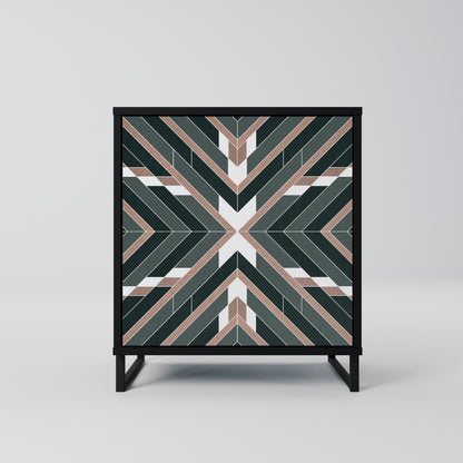 DIMENSION DELIGHTS 1-Door Sideboard in Black Finish