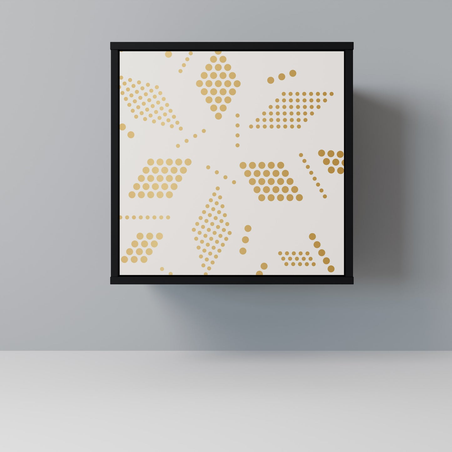 Credenza SPOTTED DAZE a 1 anta con finitura nera