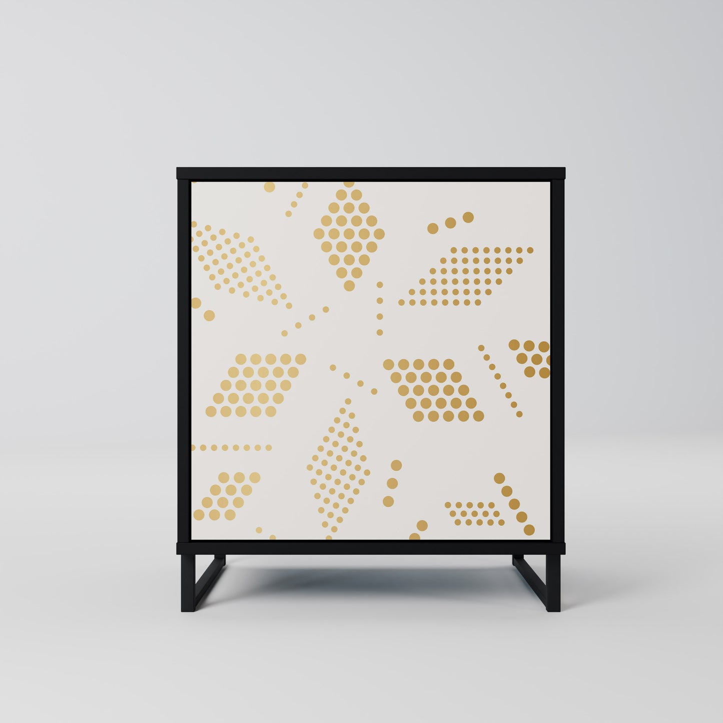 Credenza SPOTTED DAZE a 1 anta con finitura nera