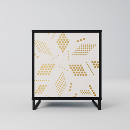 SPOTTED DAZE 1-Door Sideboard in Black Finish