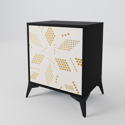 Credenza SPOTTED DAZE a 1 anta con finitura nera