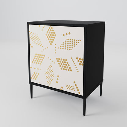 Credenza SPOTTED DAZE a 1 anta con finitura nera