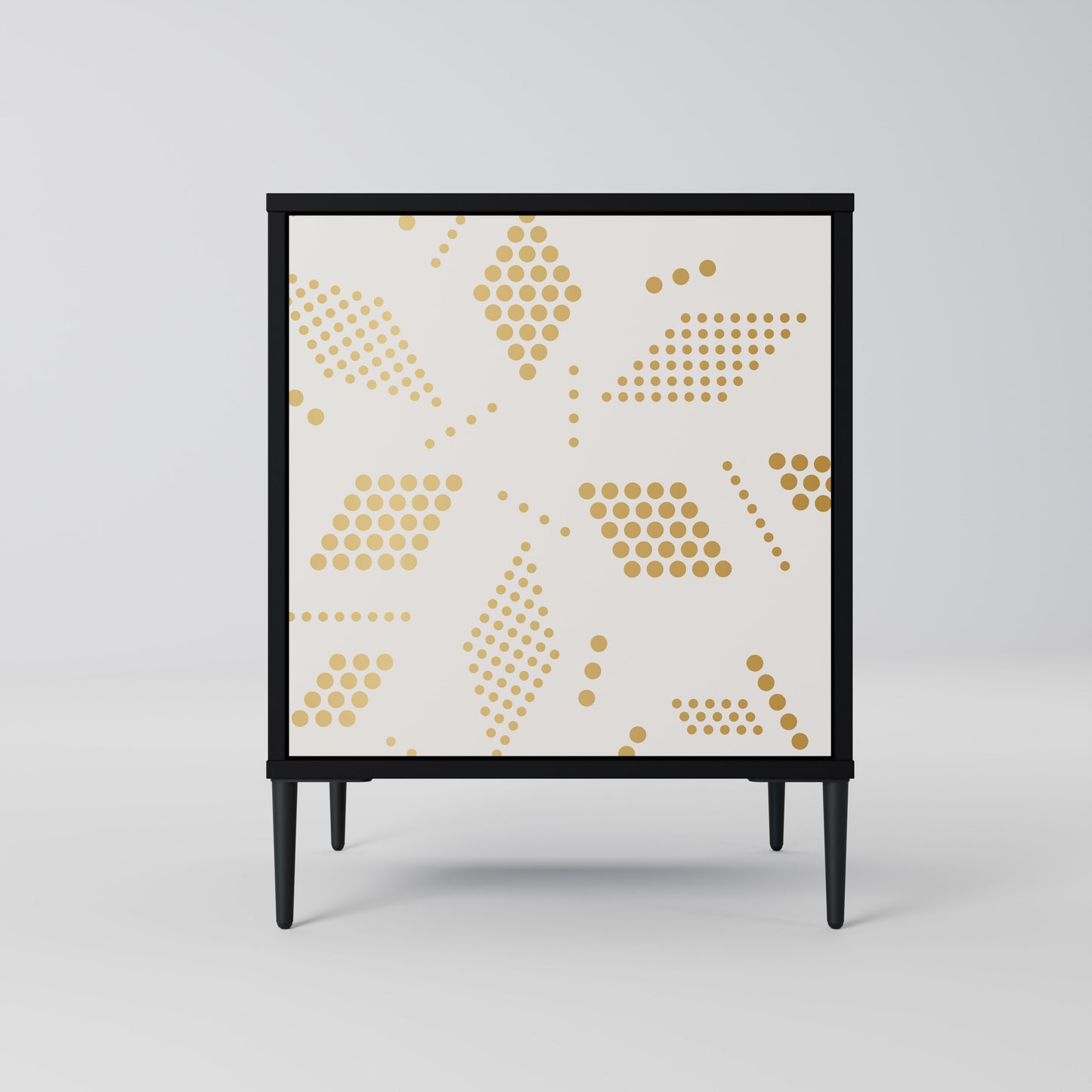 Credenza SPOTTED DAZE a 1 anta con finitura nera