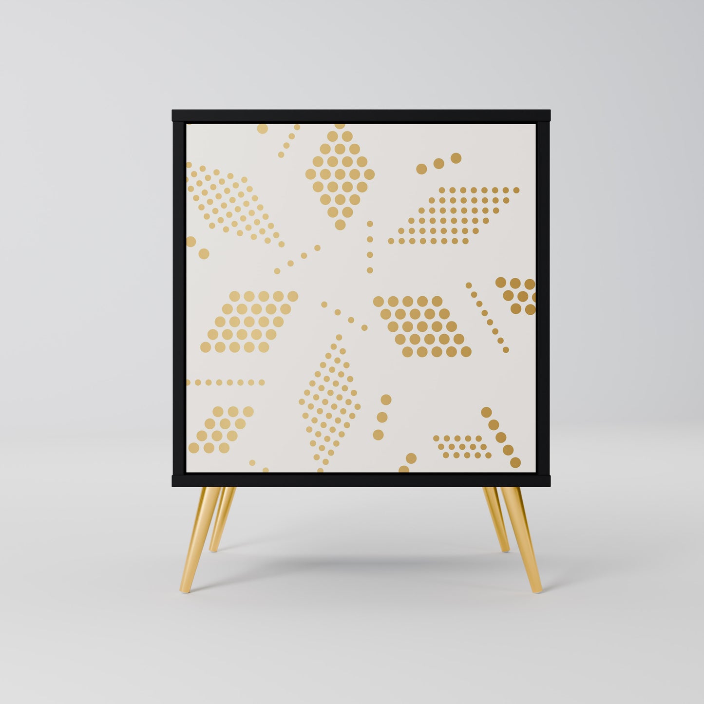 Credenza SPOTTED DAZE a 1 anta con finitura nera