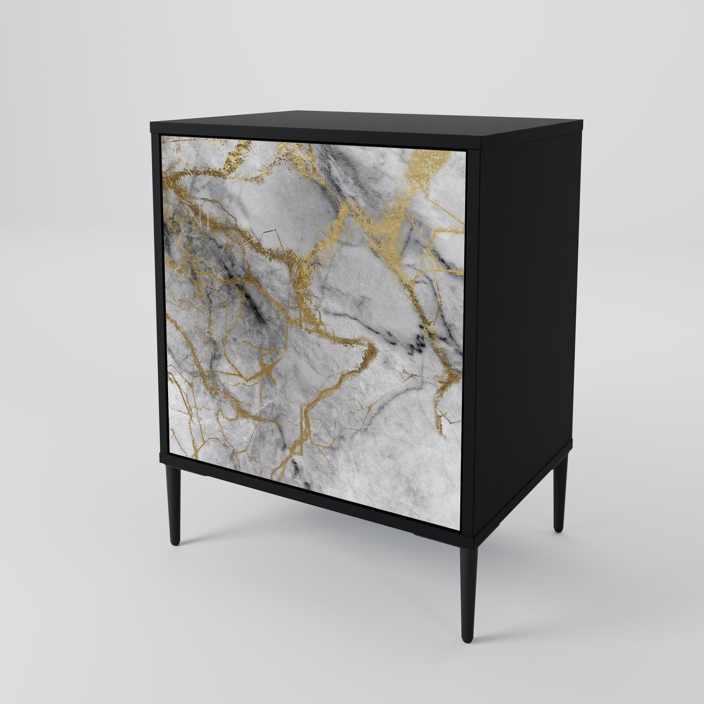 Credenza TIMELESS GLIDE a 1 anta con finitura nera