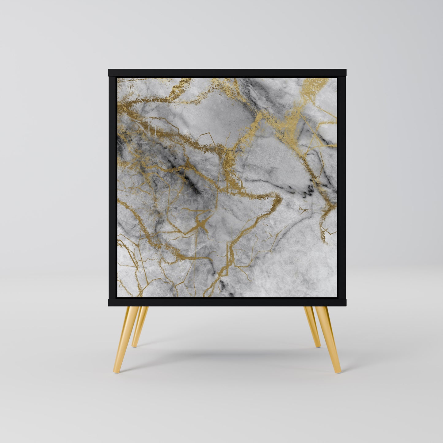 TIMELESS GLIDE 1-Door Sideboard in Black Finish