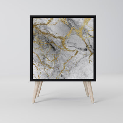 Credenza TIMELESS GLIDE a 1 anta con finitura nera