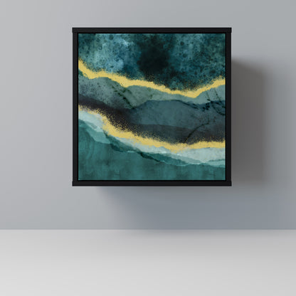 GOLDRUSH ODYSSEY 1-Door Sideboard in Black Finish