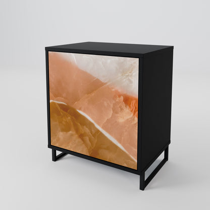 Credenza a 1 anta SANDHILLS SPLENDOUR con finitura nera