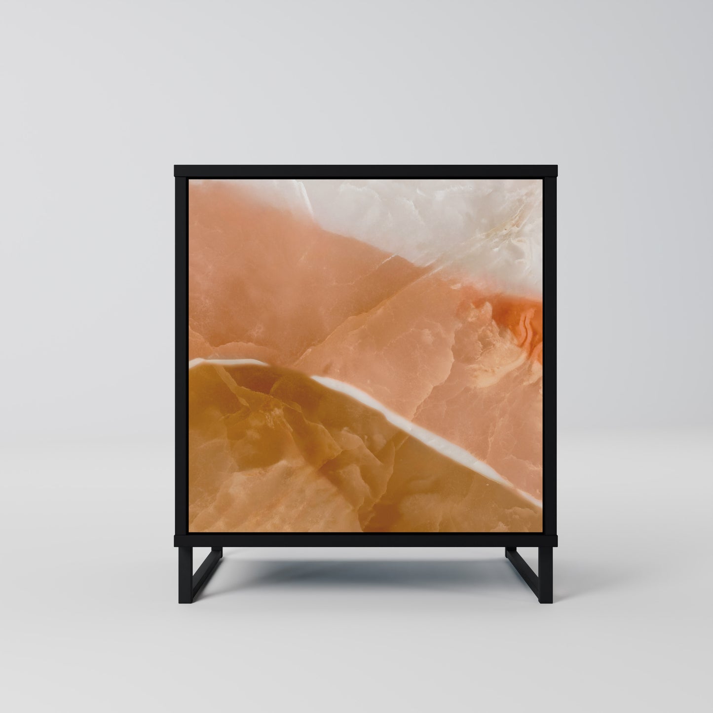 Credenza a 1 anta SANDHILLS SPLENDOUR con finitura nera