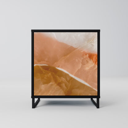 Credenza a 1 anta SANDHILLS SPLENDOUR con finitura nera