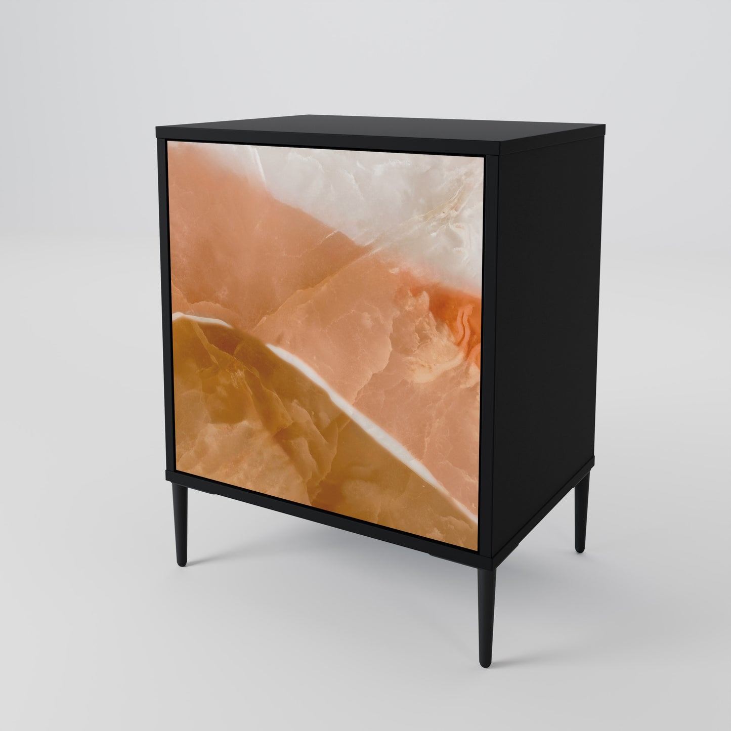 Credenza a 1 anta SANDHILLS SPLENDOUR con finitura nera