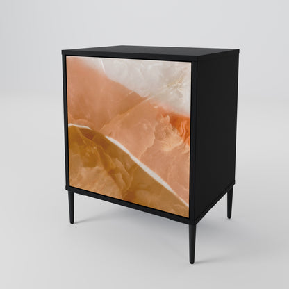 Credenza a 1 anta SANDHILLS SPLENDOUR con finitura nera