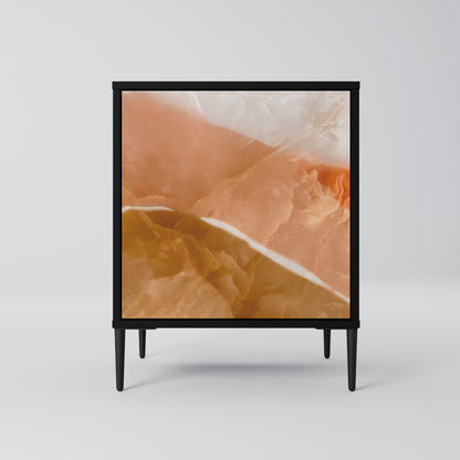 Credenza a 1 anta SANDHILLS SPLENDOUR con finitura nera