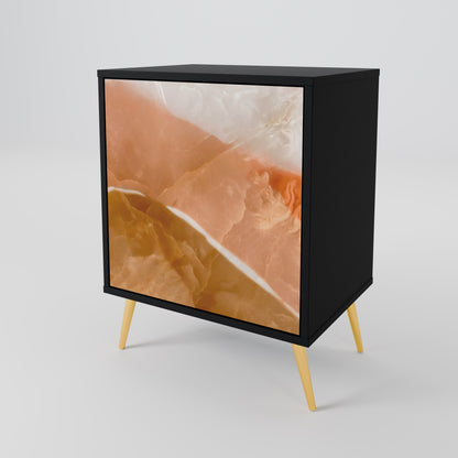 Credenza a 1 anta SANDHILLS SPLENDOUR con finitura nera