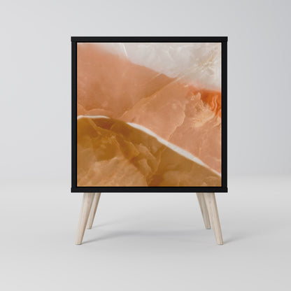 Credenza a 1 anta SANDHILLS SPLENDOUR con finitura nera