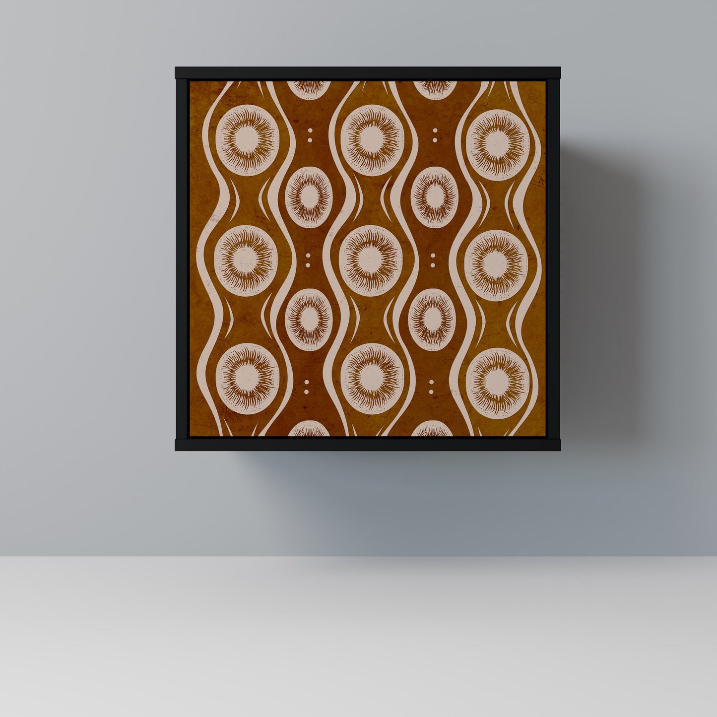 Credenza BROWN EYES a 1 anta con finitura nera