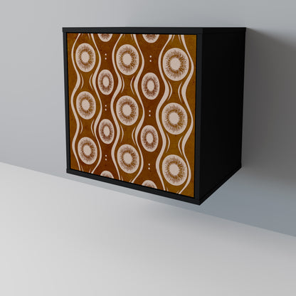 Credenza BROWN EYES a 1 anta con finitura nera