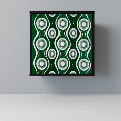 Credenza GREEN EYES a 1 anta con finitura nera