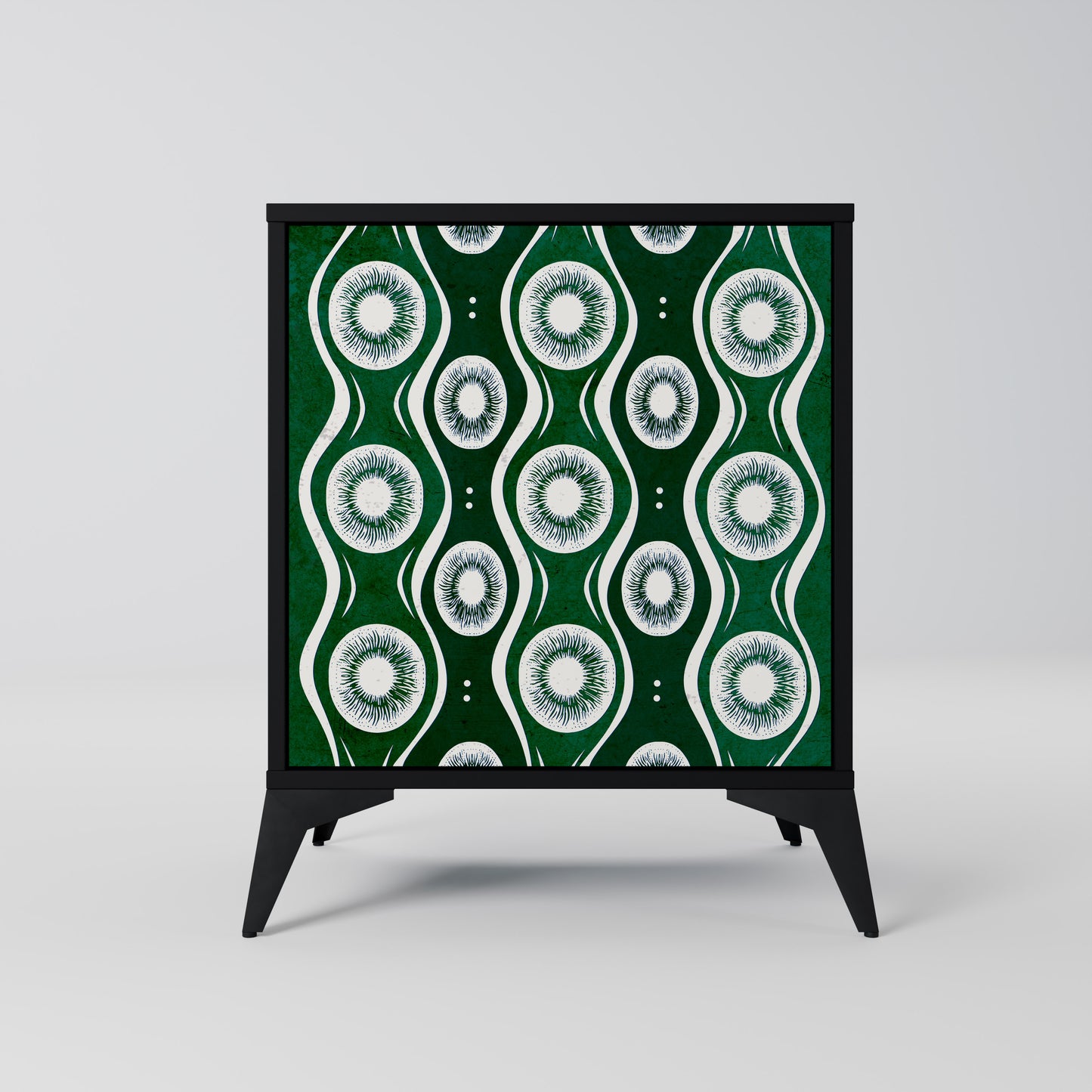 Credenza GREEN EYES a 1 anta con finitura nera