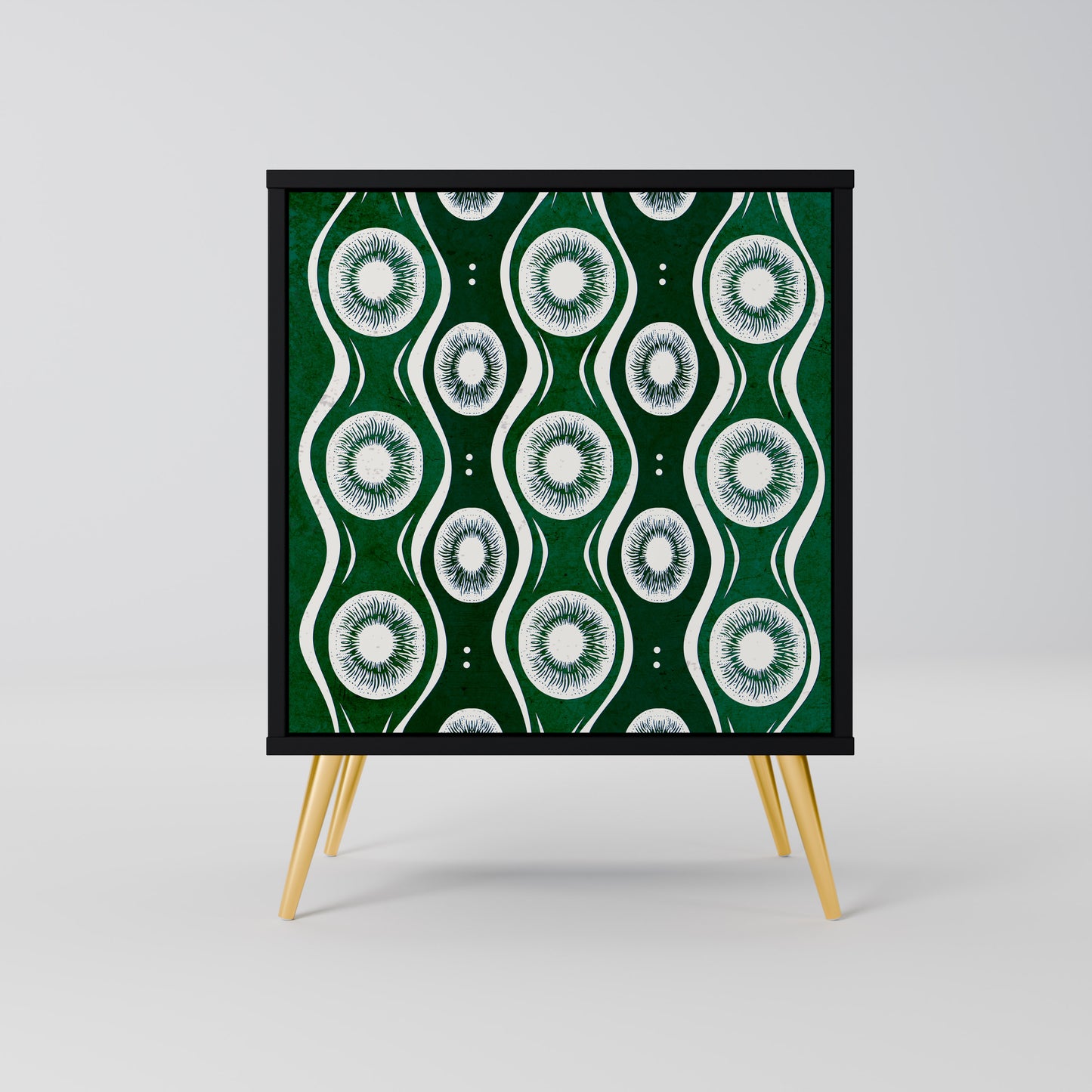 Credenza GREEN EYES a 1 anta con finitura nera