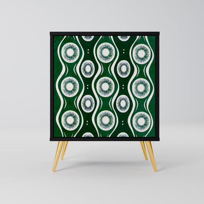 Credenza GREEN EYES a 1 anta con finitura nera