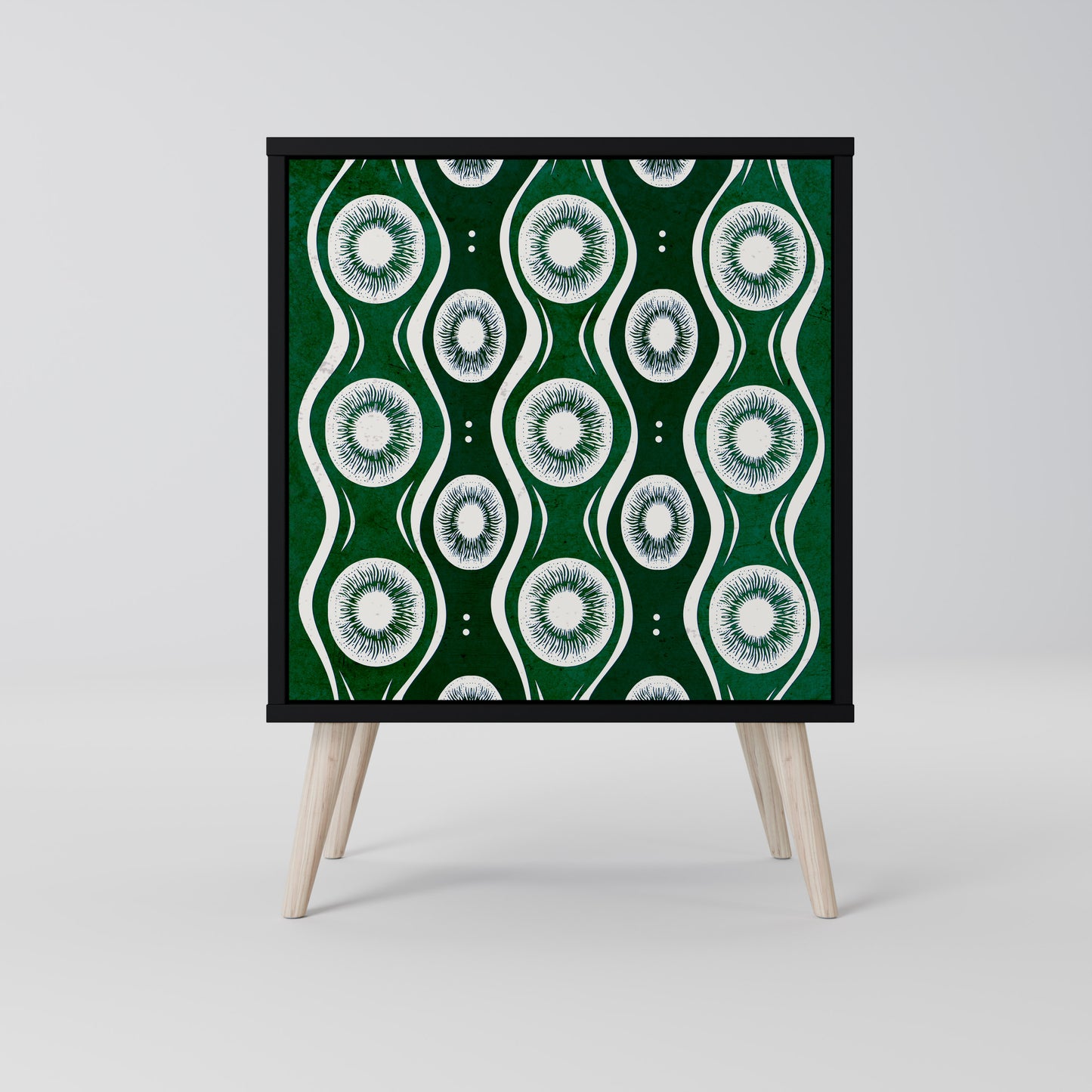 Credenza GREEN EYES a 1 anta con finitura nera