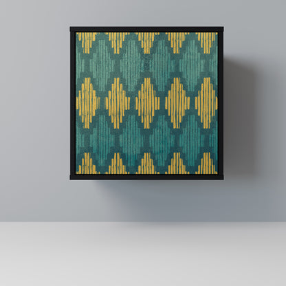 Credenza POLYGONS a 1 anta con finitura nera