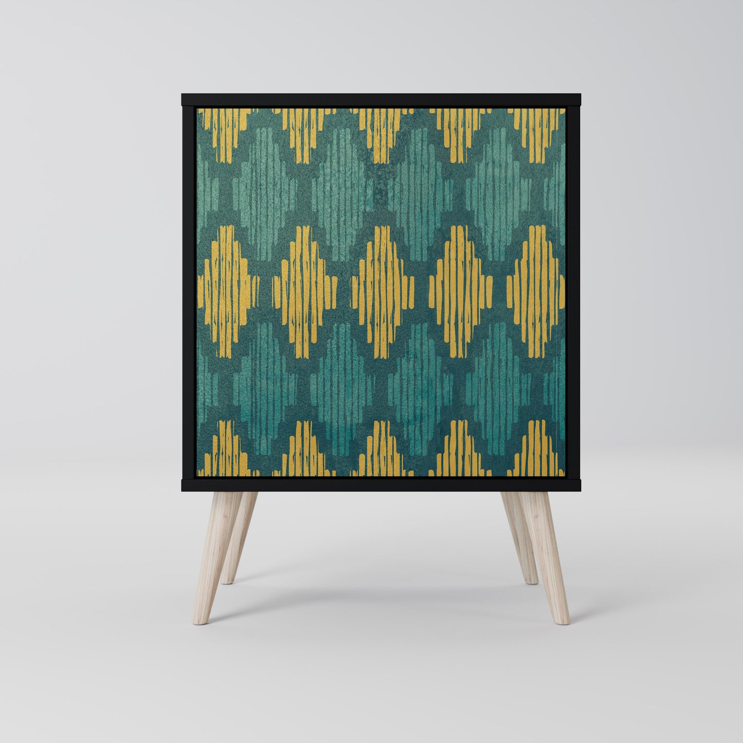 Credenza POLYGONS a 1 anta con finitura nera