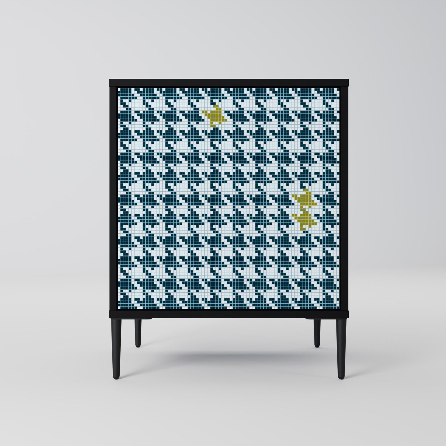 OUT OF CONTEXT 1-Door Sideboard in Black Finish