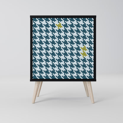 Credenza FUORI CONTESTO a 1 anta con finitura nera