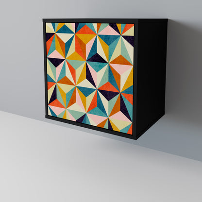 TESSELATE TREASURES 1-Door Sideboard in Black Finish