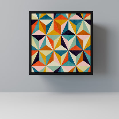 TESSELATE TREASURES 1-Door Sideboard in Black Finish