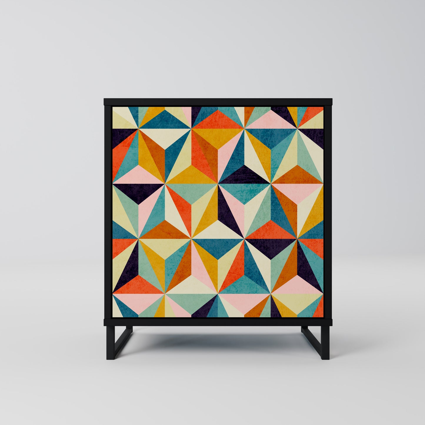 TESSELATE TREASURES 1-Door Sideboard in Black Finish