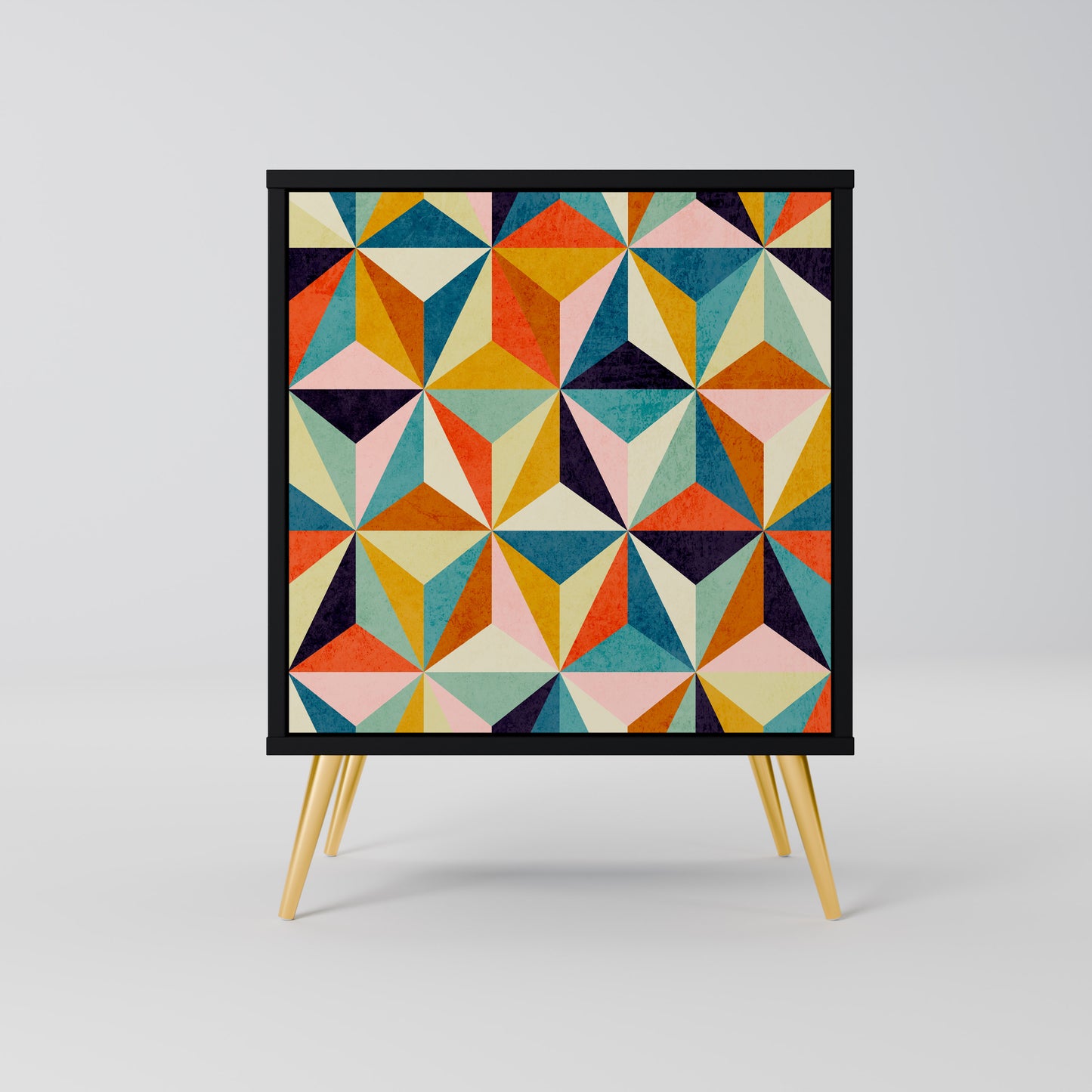 TESSELATE TREASURES 1-Door Sideboard in Black Finish