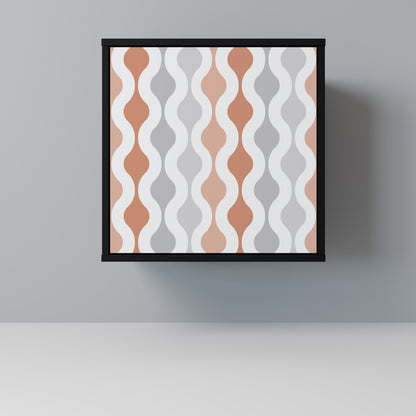 HAZY NOSTALGIA 1-Door Sideboard in Black Finish