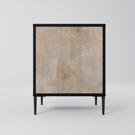 ERRORE SCHERMO Credenza a 1 anta con finitura nera