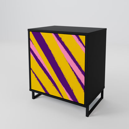 DREAMS COME TRUE 1-Door Sideboard in Black Finish