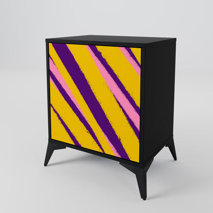 DREAMS COME TRUE 1-Door Sideboard in Black Finish