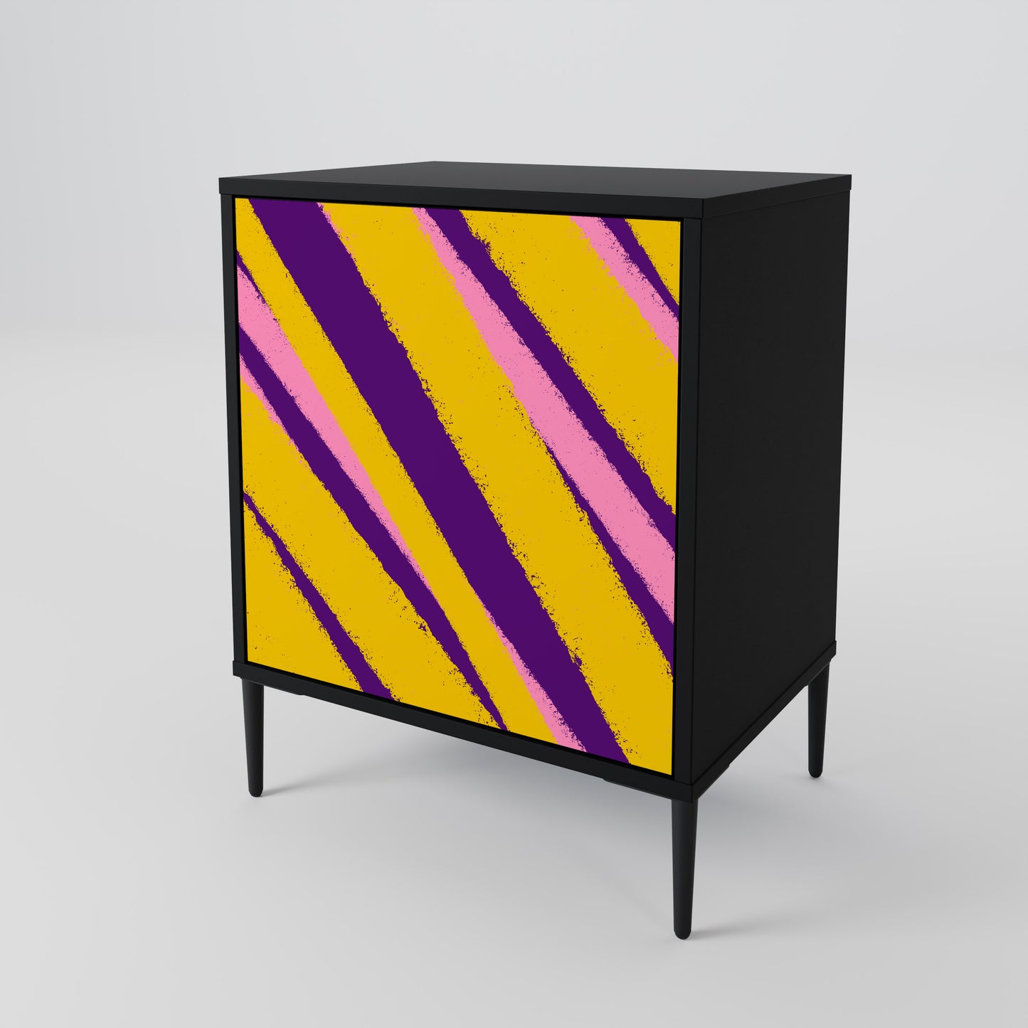 DREAMS COME TRUE 1-Door Sideboard in Black Finish