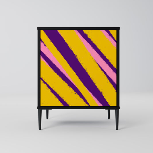 DREAMS COME TRUE 1-Door Sideboard in Black Finish